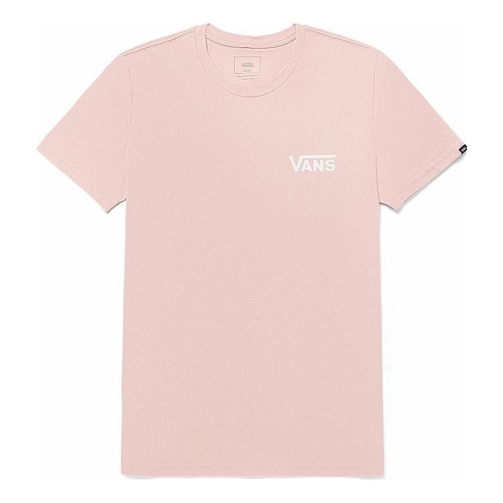 Vans Logo Casual T-Shirt 'Pink White' VN00090AYRR