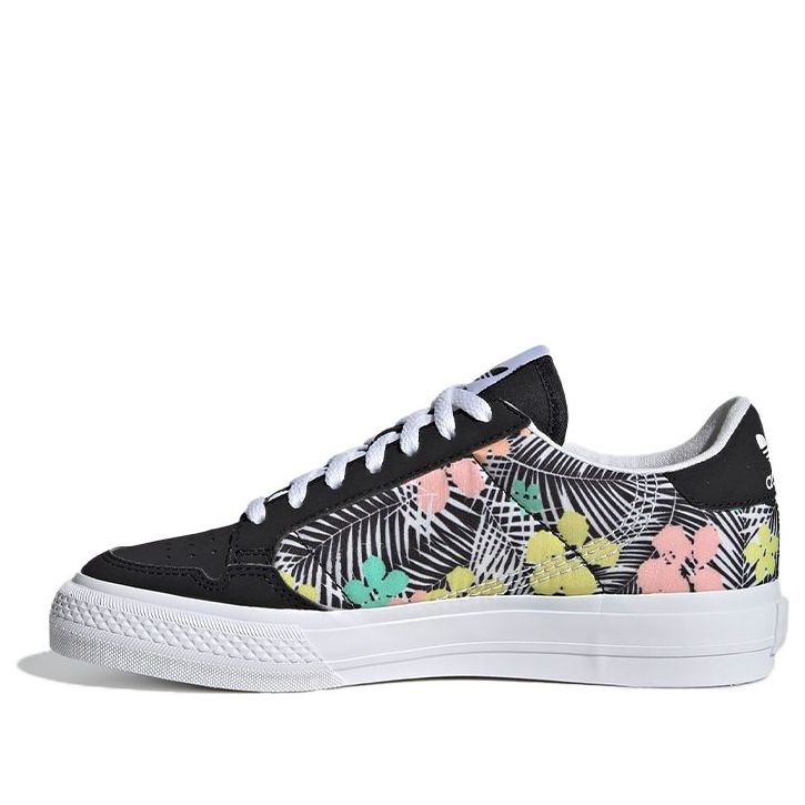 (GS) adidas Continental Vulc J 'Black Floral' EG9284