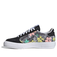 (GS) adidas Continental Vulc J 'Black Floral' EG9284