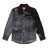 Men's Levis x FENG CHEN WANG Crossover Tie Dye Denim Jacket Denim Gray A1051-0000