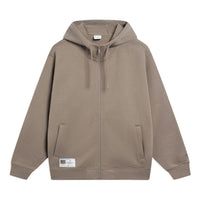 Li-Ning Chinese Color Label Logo Hoodie 'Brown' AWDT071-7