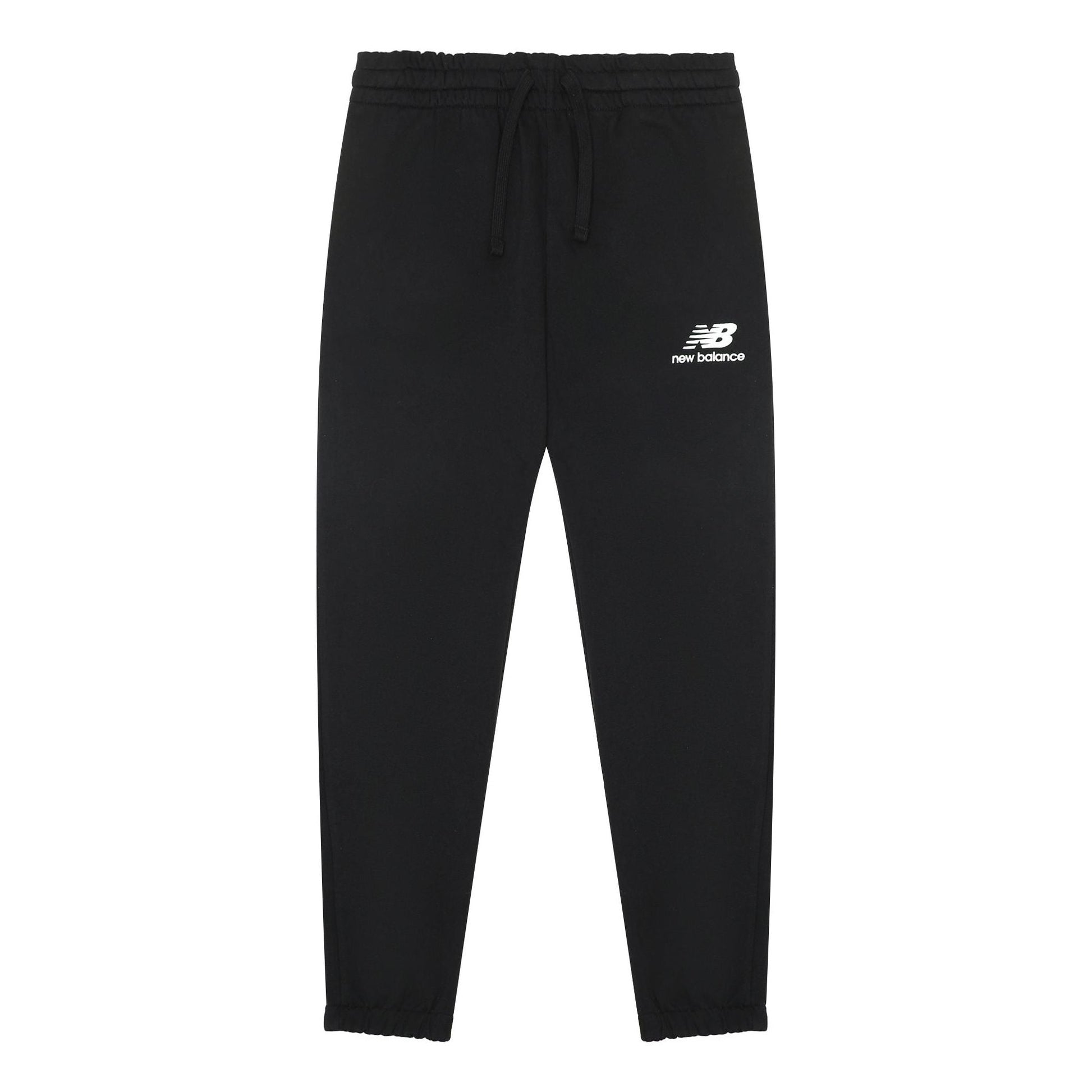 New Balance Essentials Stacked Logo Sweatpants Asia Sizing 'Black White' AMP31539-BK