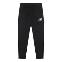 New Balance Essentials Stacked Logo Sweatpants Asia Sizing 'Black White' AMP31539-BK