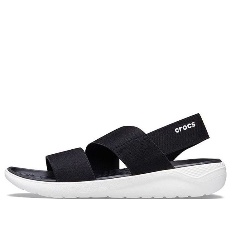 (WMNS) Crocs Shoes Sports sandals 'Black White' 206081-066