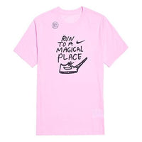 Nike DRI-FIT Sports Casual Short-sleeved Men Pink CK9462-663