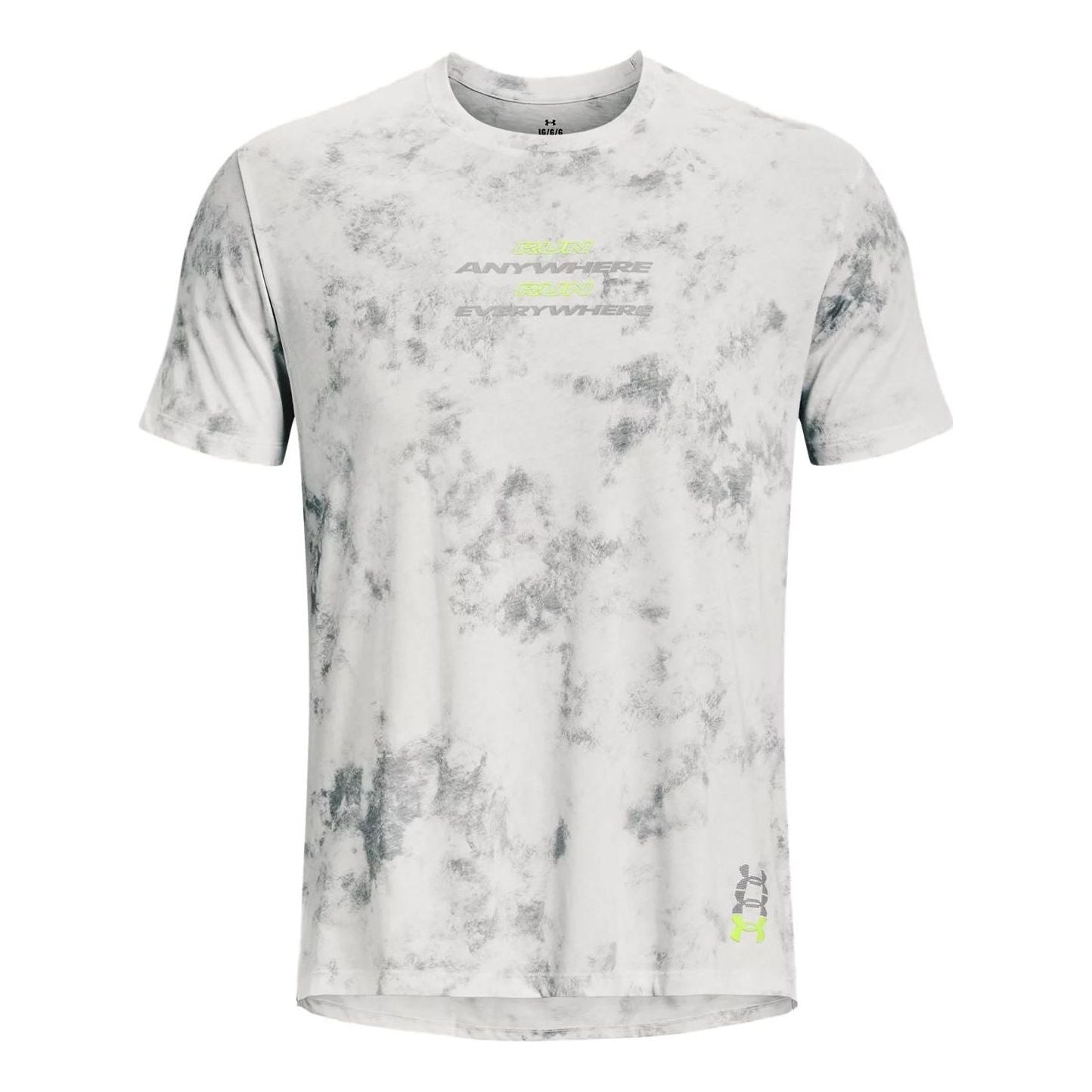 Under Armour Run Anywhere T-Shirt 'Grey Lime' 1376500-006