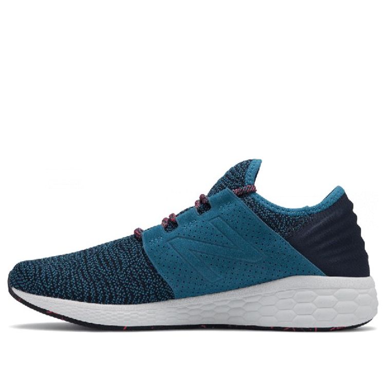New Balance Cruz Non-Slip Shock Absorption Wear-resistant Low Tops Sports 'Black Blue' MCRUZV2