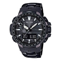 CASIO Sports Solar Powered Waterproof Mens Black Analog/Digital Combo PRW-6100YT-1