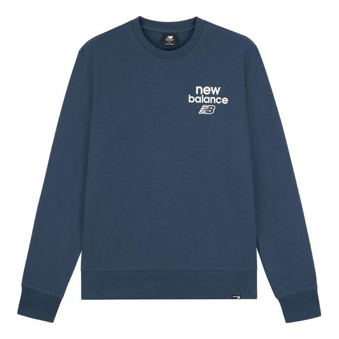 New Balance Sports Sweatshirt Asia Sizing 'Navy' MT33535-NNY