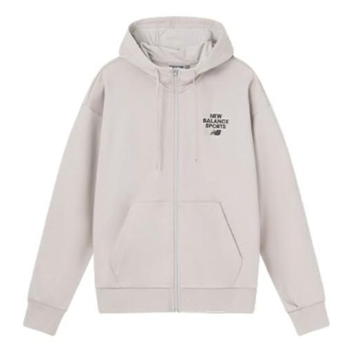 New Balance Sportswear Hooded Jacket Asia Sizing 'Beige Black' 6DD12033-LBE