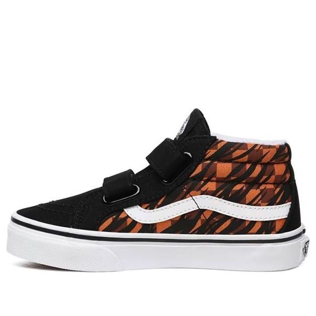 (PS) Vans Animal Checkerboard SK8-Mid Reissue V 'Black Orange' VN0A38HHXWG