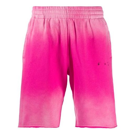 Men's Off-White Tie Dye Shorts Pink OMCI006F20FAB0013210