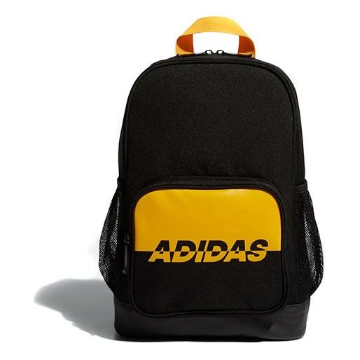 (GS) adidas CL BP LK GFX Alphabet Printing logo schoolbag backpack Kids Black EE1108
