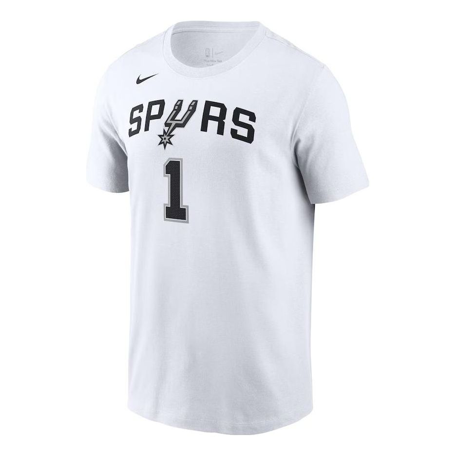 Nike Icon 2022/23 Name & Number T-Shirt 'White - San Antonio Spurs Victor Wembanyama' 200297291