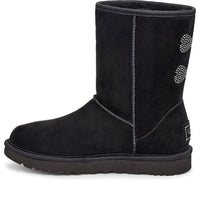 (WMNS) UGG Classic Short Crystal Snow Boots Black 1111791-BLK