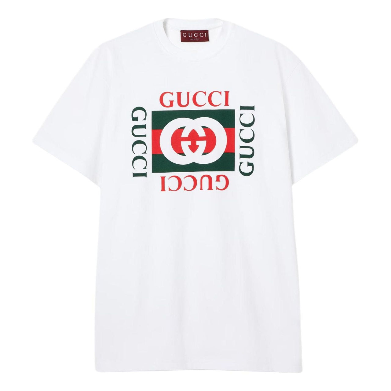 (WMNS) Gucci Print Cotton Jersey T-Shirt 'White' 788093-XJGL3-9669