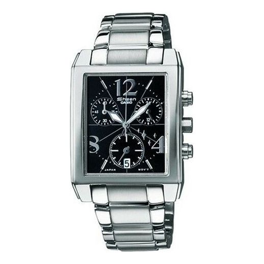 CASIO Waterproof SHEEN Stainless Steel Strap Black Analog SHN-5007D-1ADR