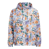 adidas Originals Knit COL AOP Jackets 'White Orange Purple' HR6438