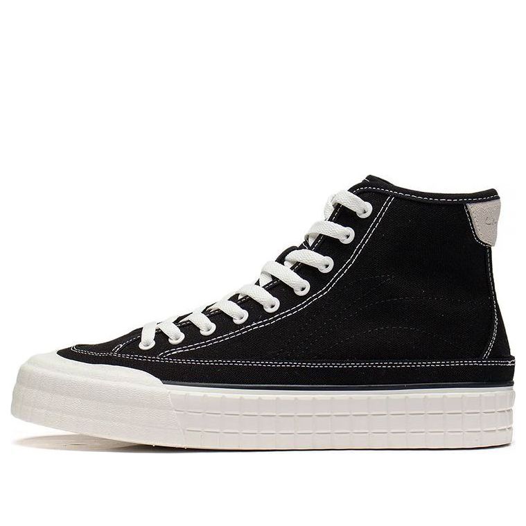 Li-Ning Classic Canvas Hi Shoes 'Black White' AGCS255-4