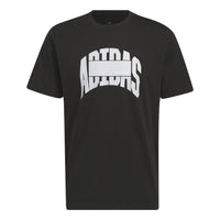 adidas Sportswear Block Graphic Tee 'Black' IC1682