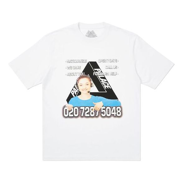 PALACE Bell Man Round Neck Short Sleeve Unisex White P19TS001