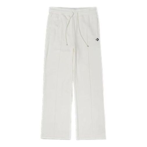 (WMNS) Converse Logo Knit Pants Asia Sizing 'Ivory' 10024049-A04