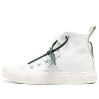 (WMNS) Off-White Vulcanised High-Top Sneaker 'White Green' OWIA195F22LEA0010101