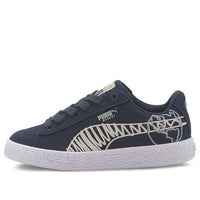 (PS) PUMA Basket Canvas Winter 'Time 4 Change - Peacoat' 374301-02