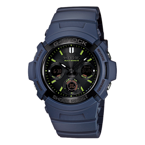 CASIO G-Shock Analog-Digital 'Blue' AWG-M100NV-2A