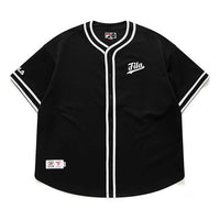 FILA FUSION Series Casual Sports Short Sleeve Shirt Black T11M112402F-BK