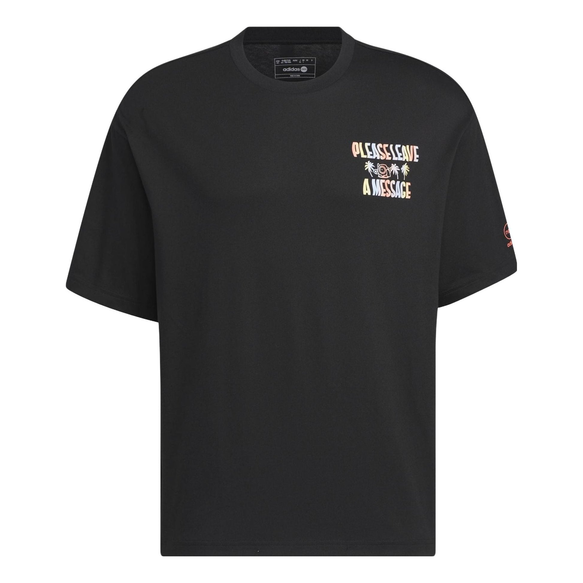 adidas T-Shirts Asia Sizing 'Black' IA6746
