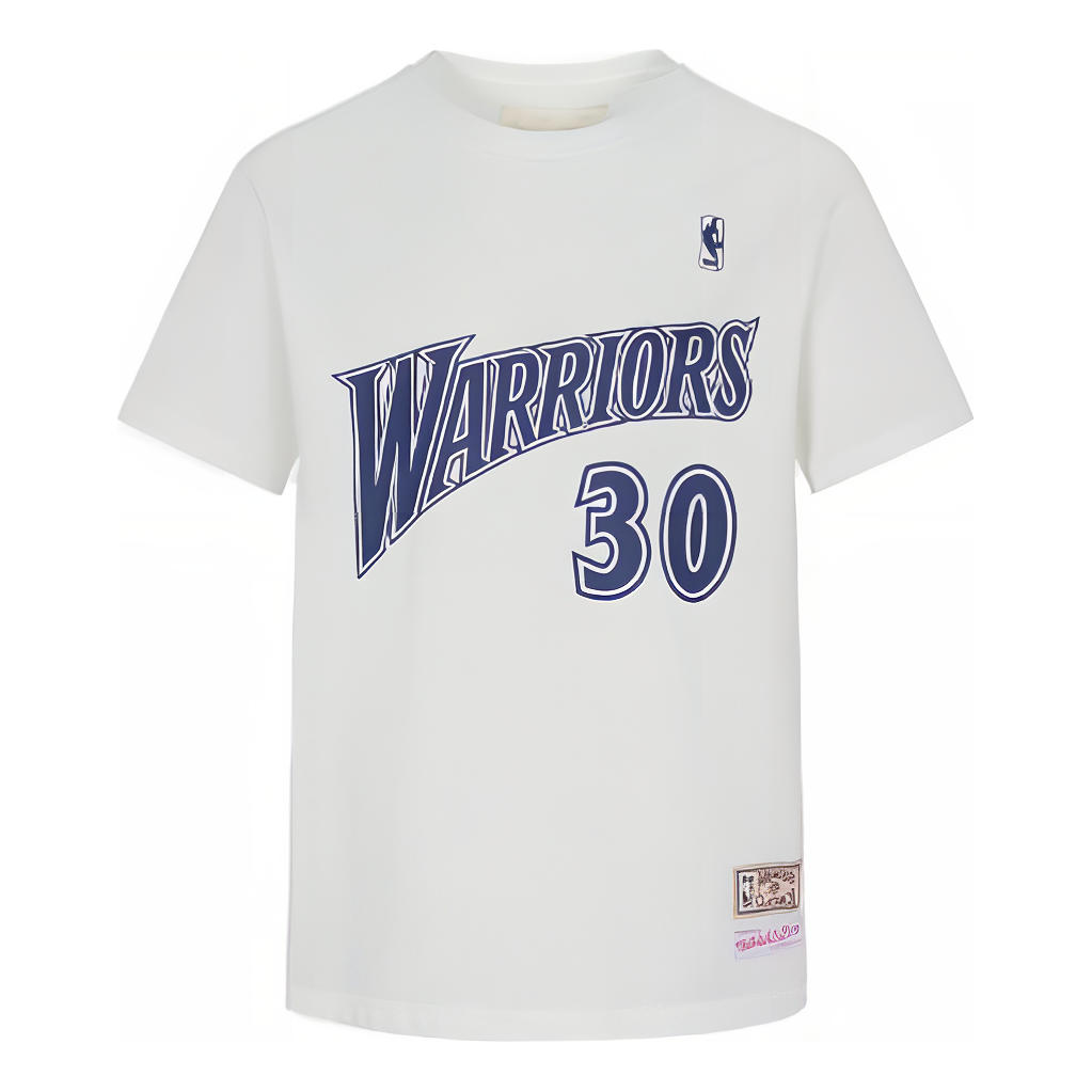 Mitchell & Ness x NBA Golden State Warriors Name Number T-shirt 'Stephen Curry 30' MNJYSST230133-WHITE
