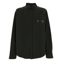 Balenciaga Gaffer Long Sleeve Shirt Large Fit 'Black' 719874TYB181000