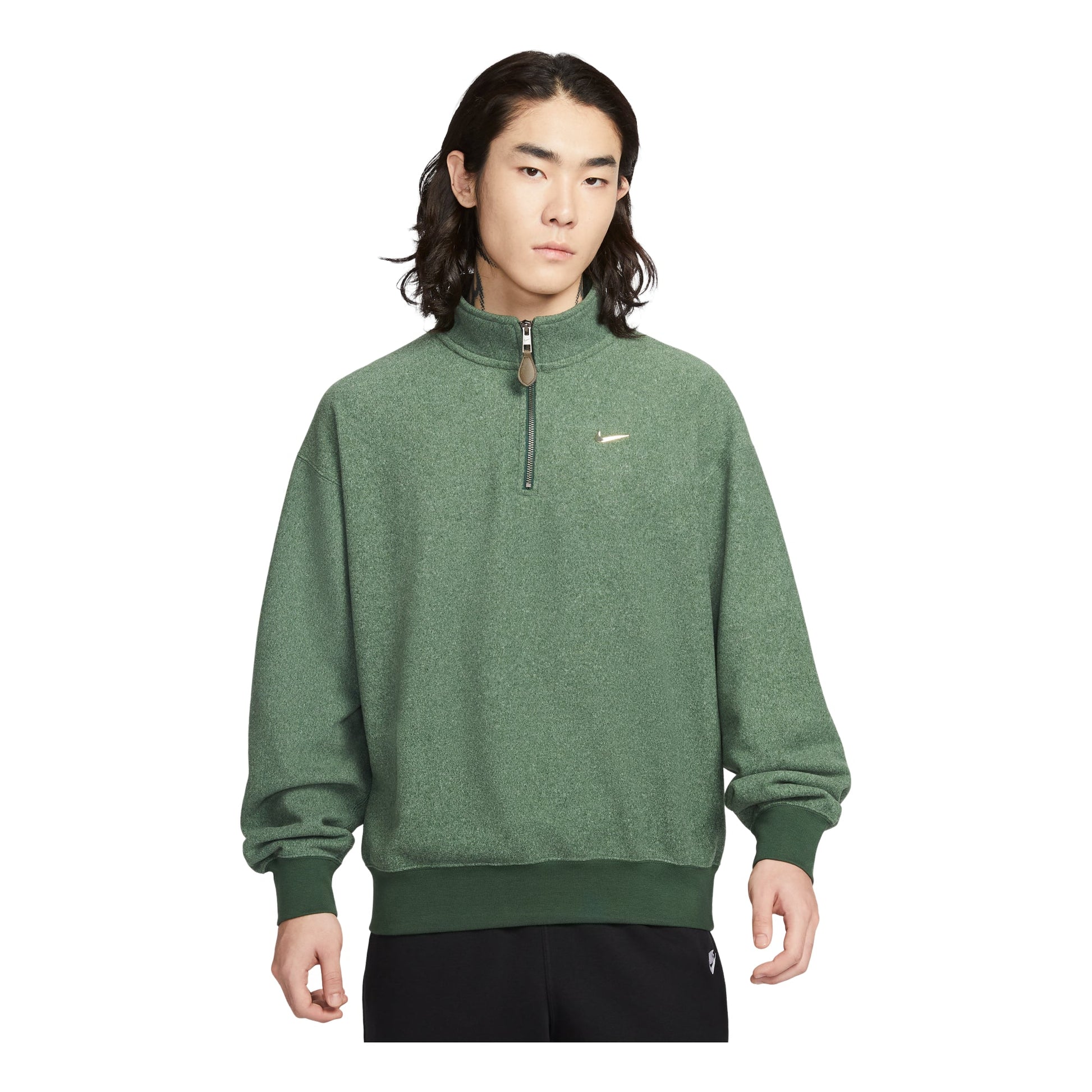 Nike Solo Swoosh Fleece 1/4-Zip Top 'Fir' IQ3975-323