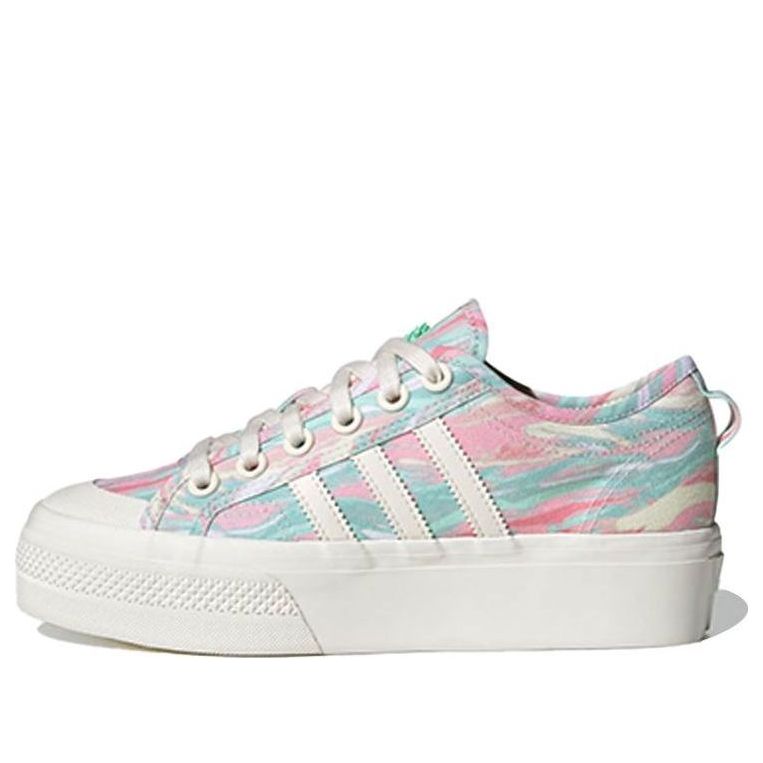 (WMNS) adidas Nizza Platform 'Pink Frozen Green' GW0166