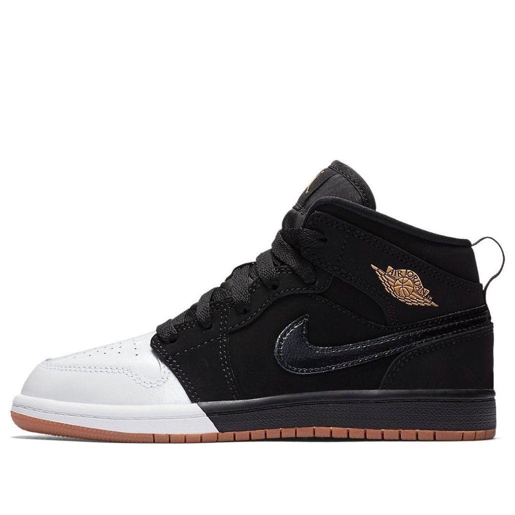 (GS) Air Jordan 1 Mid 'Dipped Toe' 640737-021