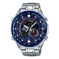 CASIO Waterproof Sports Shockproof EDIFICE Blue Dial Mens Blue Analog/Digital Combo ERA-600RR-2A