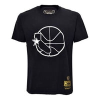 Mitchell Ness NBA Series Dallas Mavericks Printing Short Sleeve Couple Style Black MN13S27-DAL-BLACK