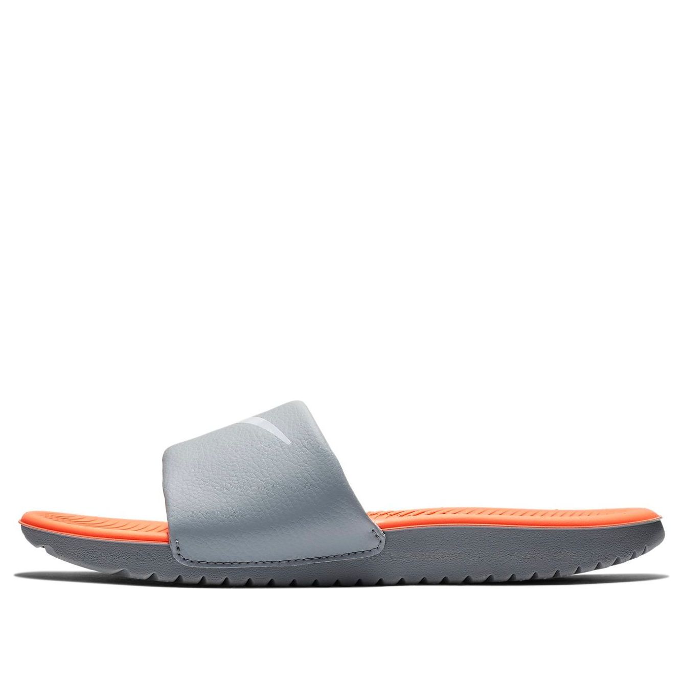 (GS) Nike Kids' Kawa Slide Sandals Grey/Orange 819352-801