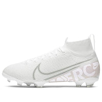 (GS) Nike Mercurial Superfly 7 Elite FG 'White Metallic Platinum' AT8034-100