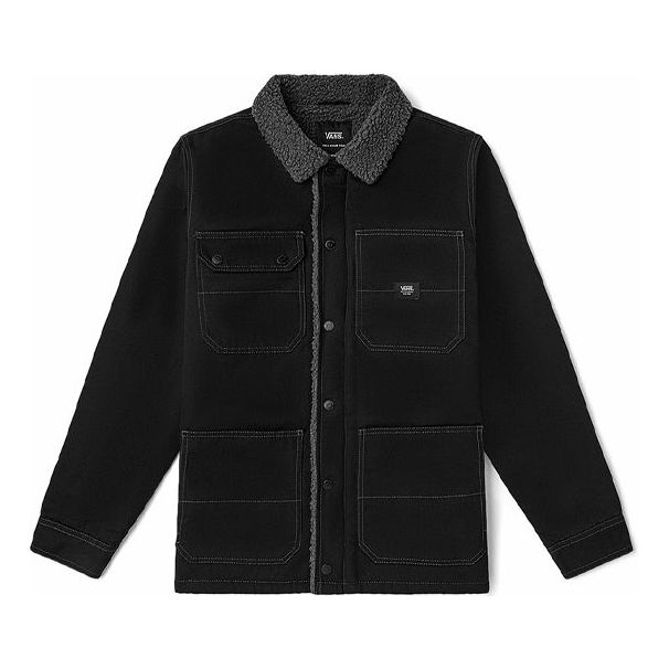 Men's Vans Casual Cargo lapel Jacket Black VN0A5KLKKOU