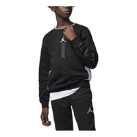 (GS) Air Jordan Air Holiday Shine Crewneck 'Black' FB9470-010