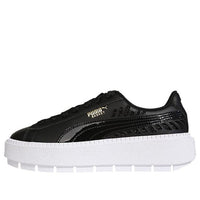 (WMNS) PUMA Platform Trace Metallic C Board Shoes Black 369170-01