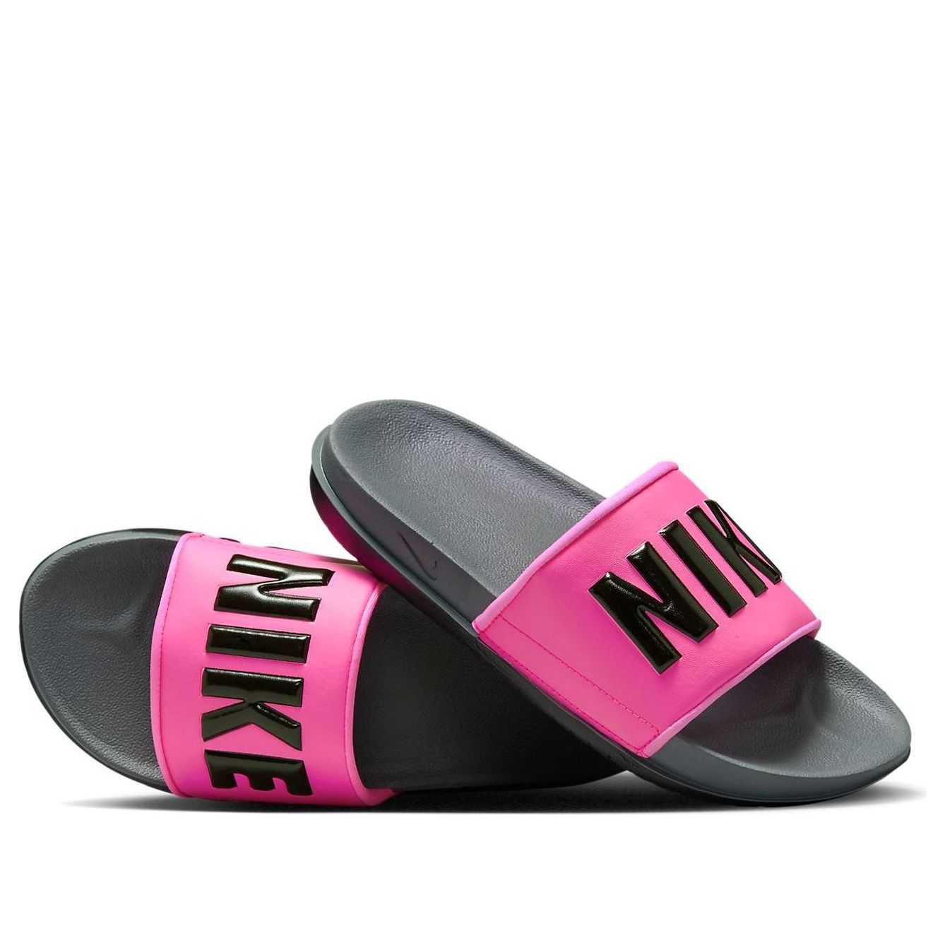 (WMNS) Nike Offcourt Slide 'Pink Blast Black' BQ4632-604