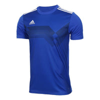 Men's adidas Campeon19 Jsy Casual Sports Breathable Soccer/Football Short Sleeve Blue T-Shirt DP6810