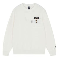 New Balance Logo Sweatshirt Asia Sizing 'White' AMT13388-IV
