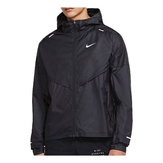Nike Shieldrunner hooded Casual Running Jacket Black CU5350-010