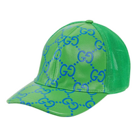 (WMNS) Gucci Leather Baseball Cap 'Green and Blue' 728853-4HAWH-8669