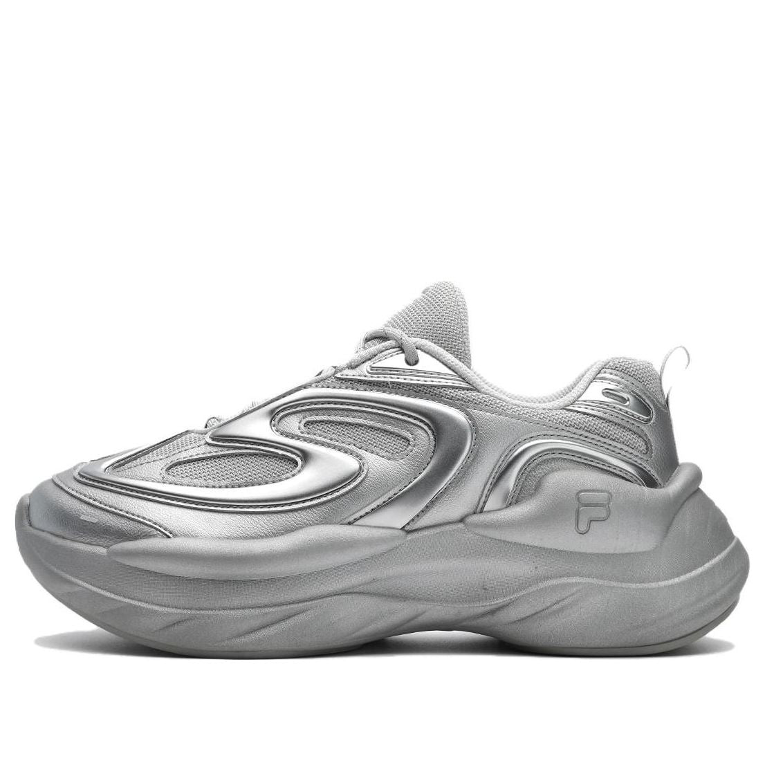 (WMNS) FILA FUSION Buzzard Sneakers 'Silver Grey' T12W341103FSA