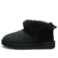 (WMNS) UGG Classic Ultra Mini Fluff 'Black' 1122390-BLK
